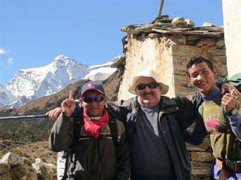 Mark with his trekking mates